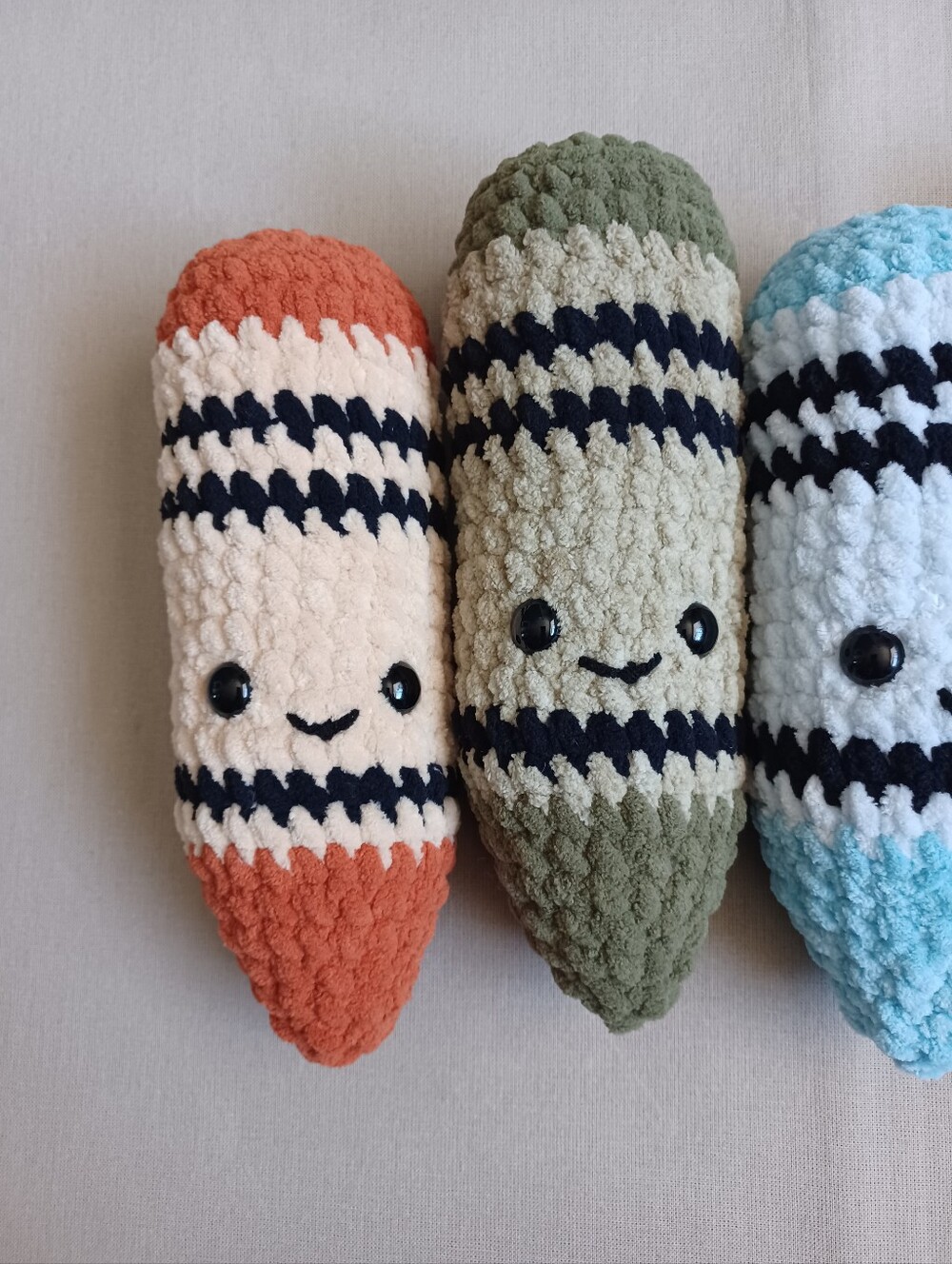 Handmade Crochet Crayon Buddy - Picture 3 of 6